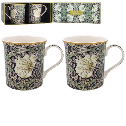 W Morris Pimpernel Midnight 2 muggar i presentförpackning
