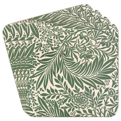 W Morris Larkspur Coasters