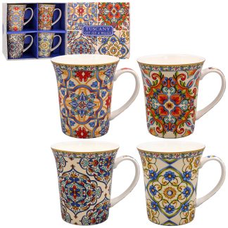Tuscany Lustre 4 muggar i presentförpackning
