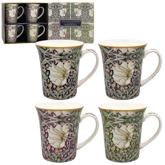 William Morris Pimpernel Lustre 4 muggar i presentförpackning