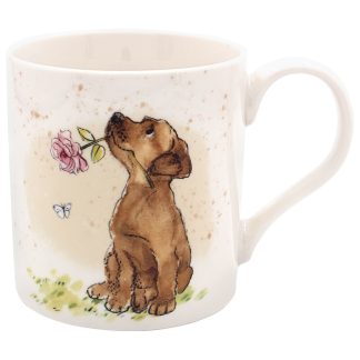 Paper Shed Hund med ros Mugg