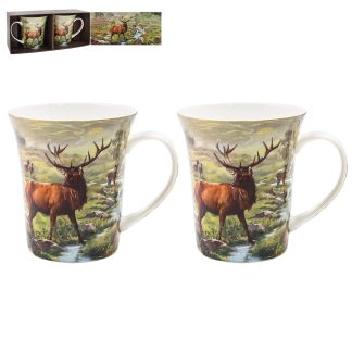 Stag 2 muggar i presentförpackning