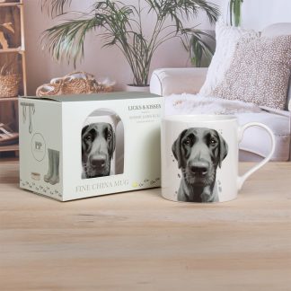Licks & Kisses Svart Labrador Mugg
