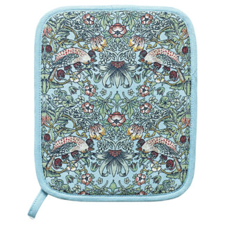 William Morris Teal Strawberry Thief Grytlapp