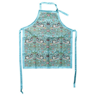 William Morris Teal Strawberry Thief Förkläde