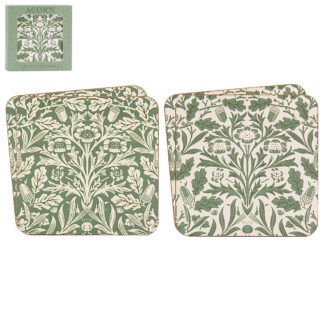 William Morris Acorn Coasters