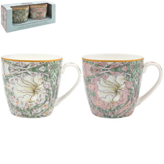 William Morris Pimpernel Mix 2 frukostmuggar i presentförpackning