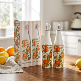 Oranges & Lemons Olja- och vinägerflaskor