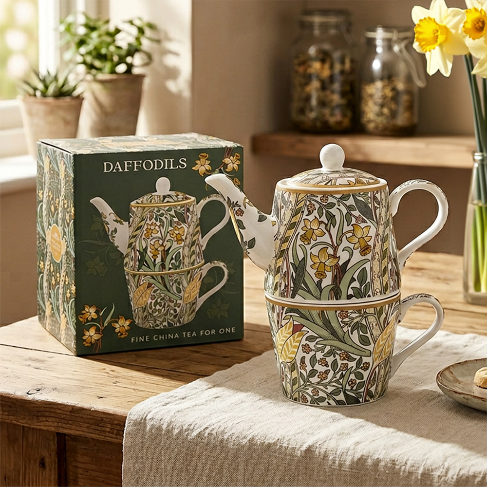 William Morris Daffodils Tea for one