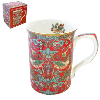 William Morris Strawberry Thief Castlemugg i benporslin
