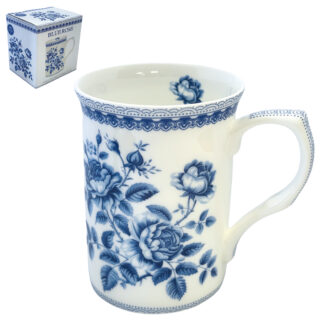 Blue Rose Castlemugg i benporslin