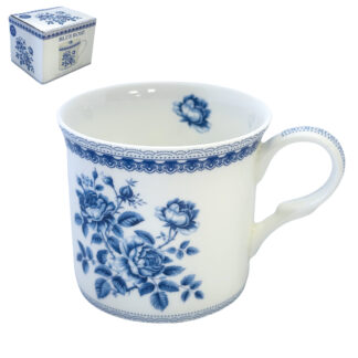 Blue Rose Palacemugg i benporslin