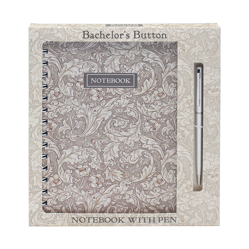 Bachelor's Button Anteckningsbok med penna