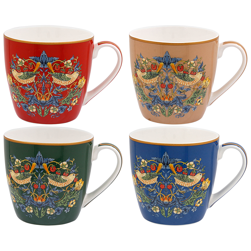 William Morris Strawberry Thief Frukostmugg 4-mix - Bild 2