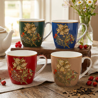 William Morris Golden Lily Frukostmugg 4-mix