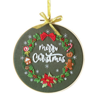 Korsstygnskit Merry Christmas