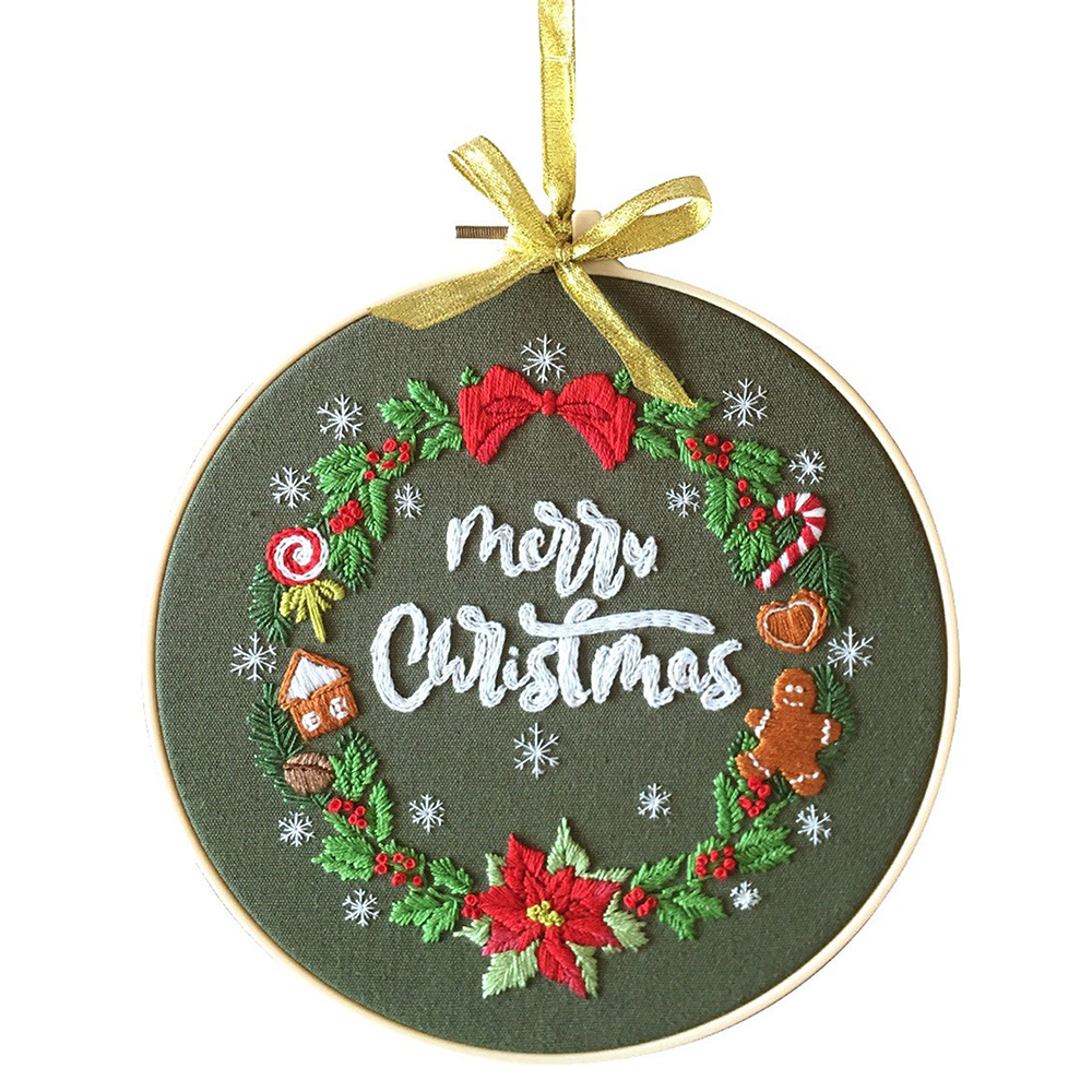 Korsstygnskit Merry Christmas